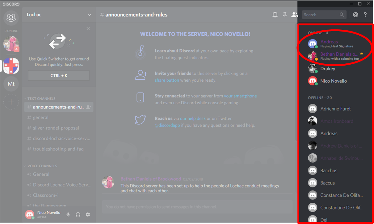 Discord chat meaning